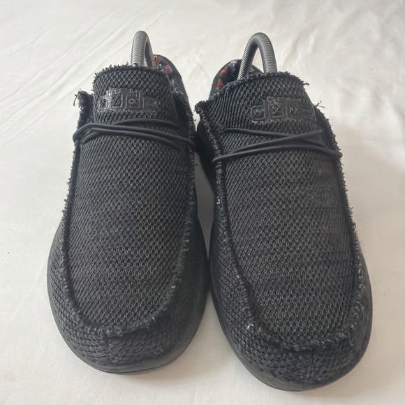 Hey Dude Men's Wally Sox Jet Black US 8 EU 41 Slip On Gently Used Shoes Cleaned* - Picture 14 of 16